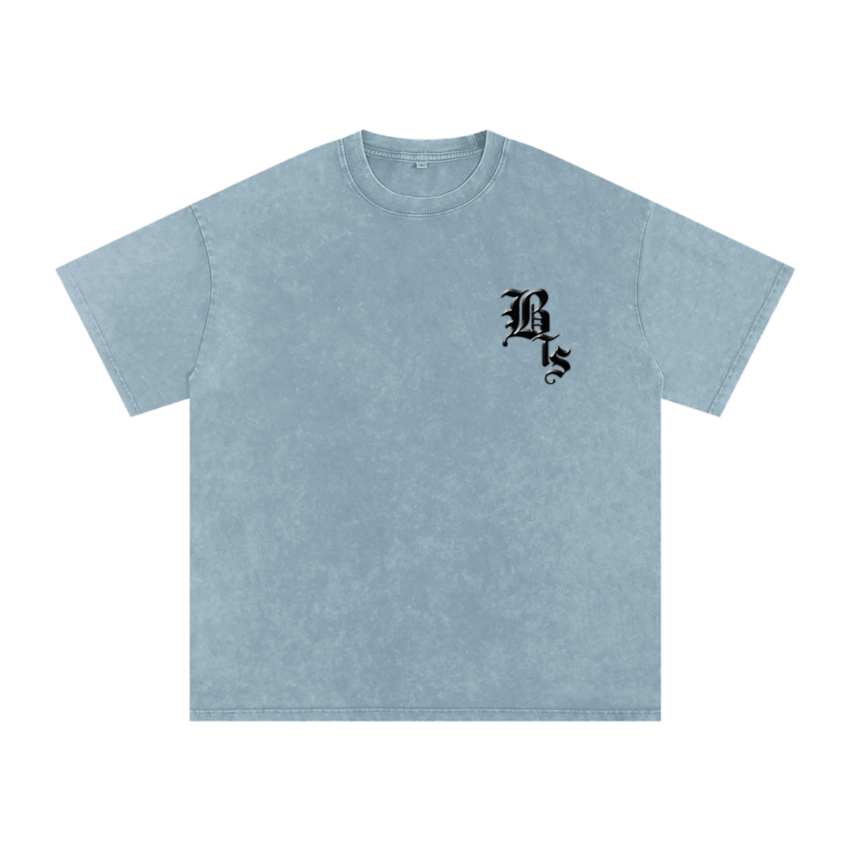 Arirang Snow Washed Oversized Heavyweight Cotton T-Shirt (Unisex)