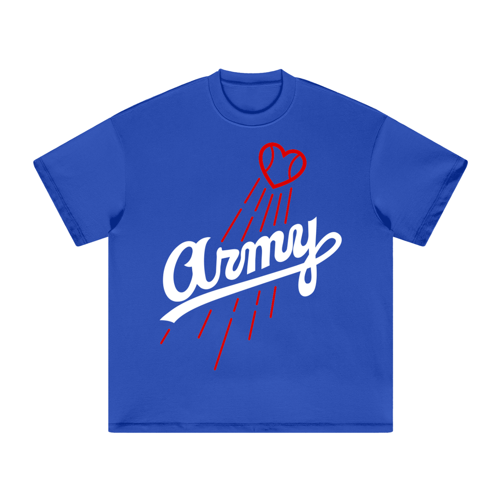 LA Dodger Blue Borahtani Oversized Heavyweight Cotton T-Shirt (Unisex)