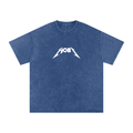 Hobi Snow Washed Oversized Heavyweight Cotton T-Shirt (Unisex)