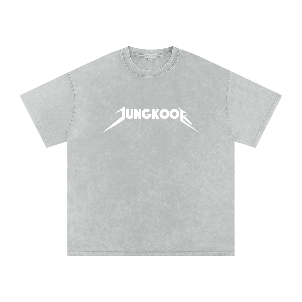 Jungkook Snow Washed Oversized Heavyweight Cotton T-Shirt (Unisex)