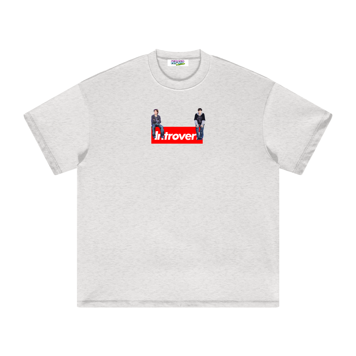 Suga & Jungkook Introvert Oversized Heavyweight Cotton T-Shirt (Unisex)