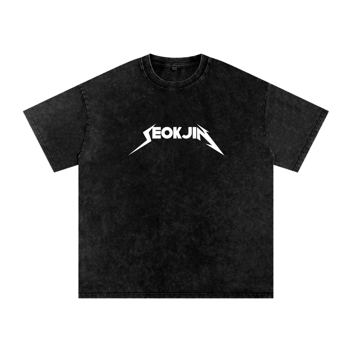 Seokjin inspired snow washed oversized cotton t-shirt, BTS fan tee, unisex