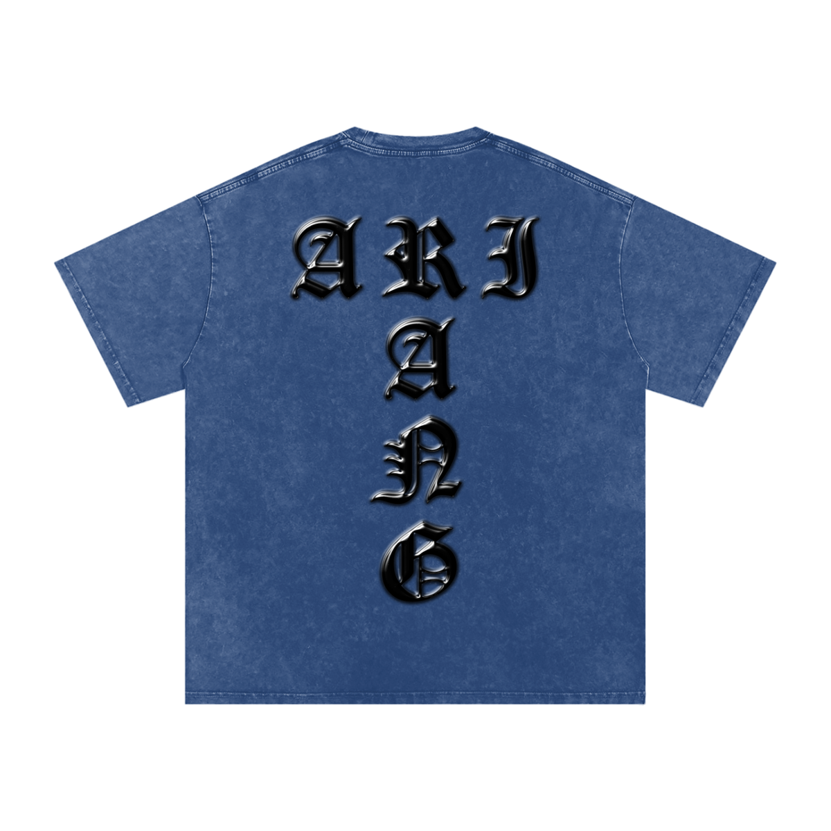 Arirang Snow Washed Oversized Heavyweight Cotton T-Shirt (Unisex)
