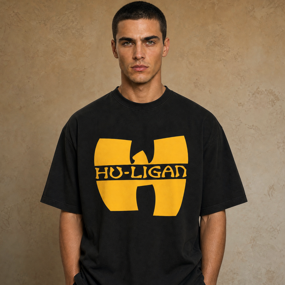 Hu-Ligan Oversized Heavyweight Cotton T-Shirt (Unisex)