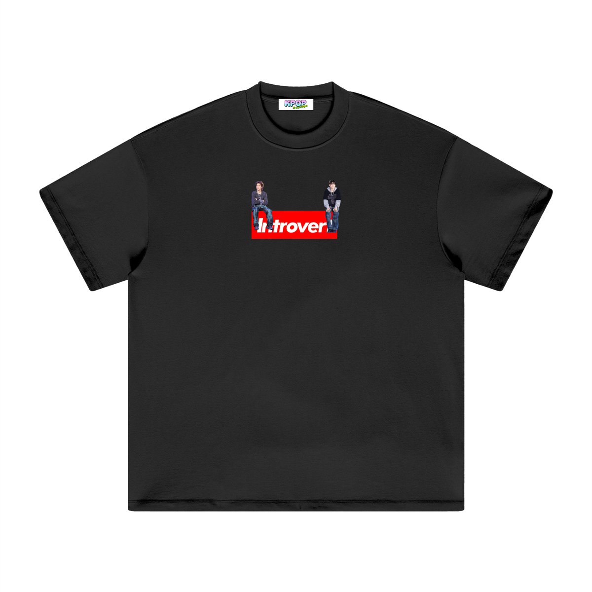 Suga & Jungkook Introvert Oversized Heavyweight Cotton T-Shirt (Unisex)