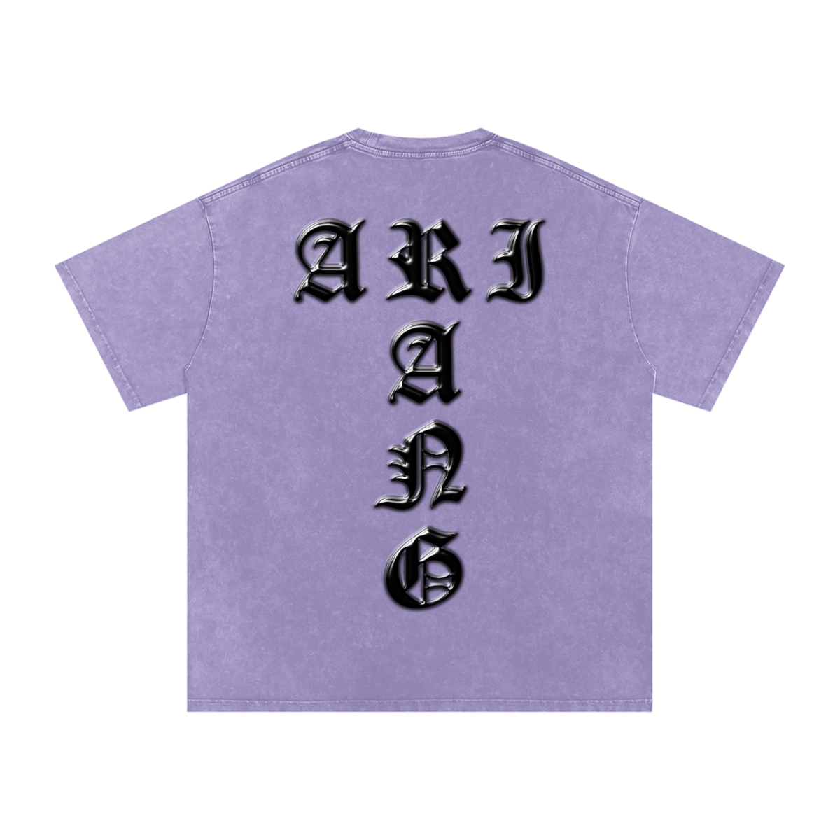 Arirang Snow Washed Oversized Heavyweight Cotton T-Shirt (Unisex)