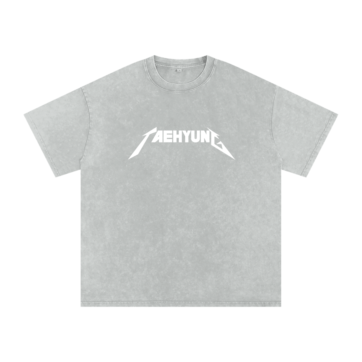 Taehyung Snow Washed Oversized Heavyweight Cotton T-Shirt (Unisex)