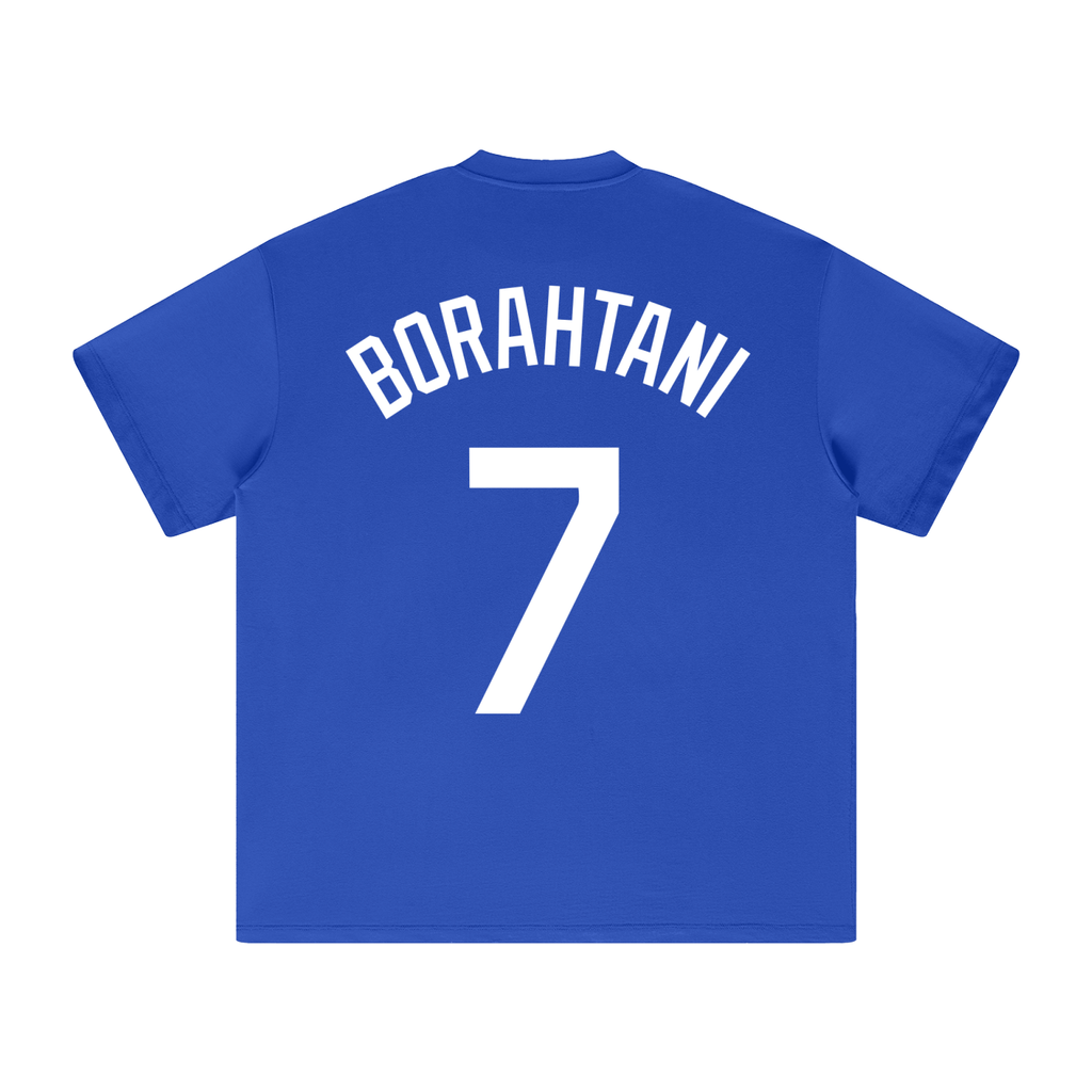 LA Dodger Blue Borahtani Oversized Heavyweight Cotton T-Shirt (Unisex)