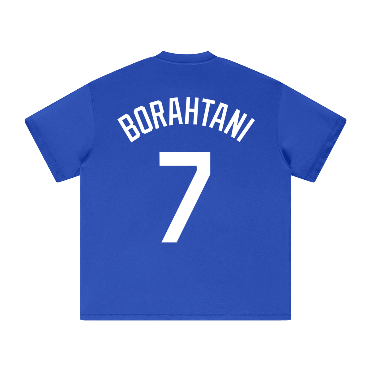 LA Dodger Blue Borahtani Oversized Heavyweight Cotton T-Shirt (Unisex)
