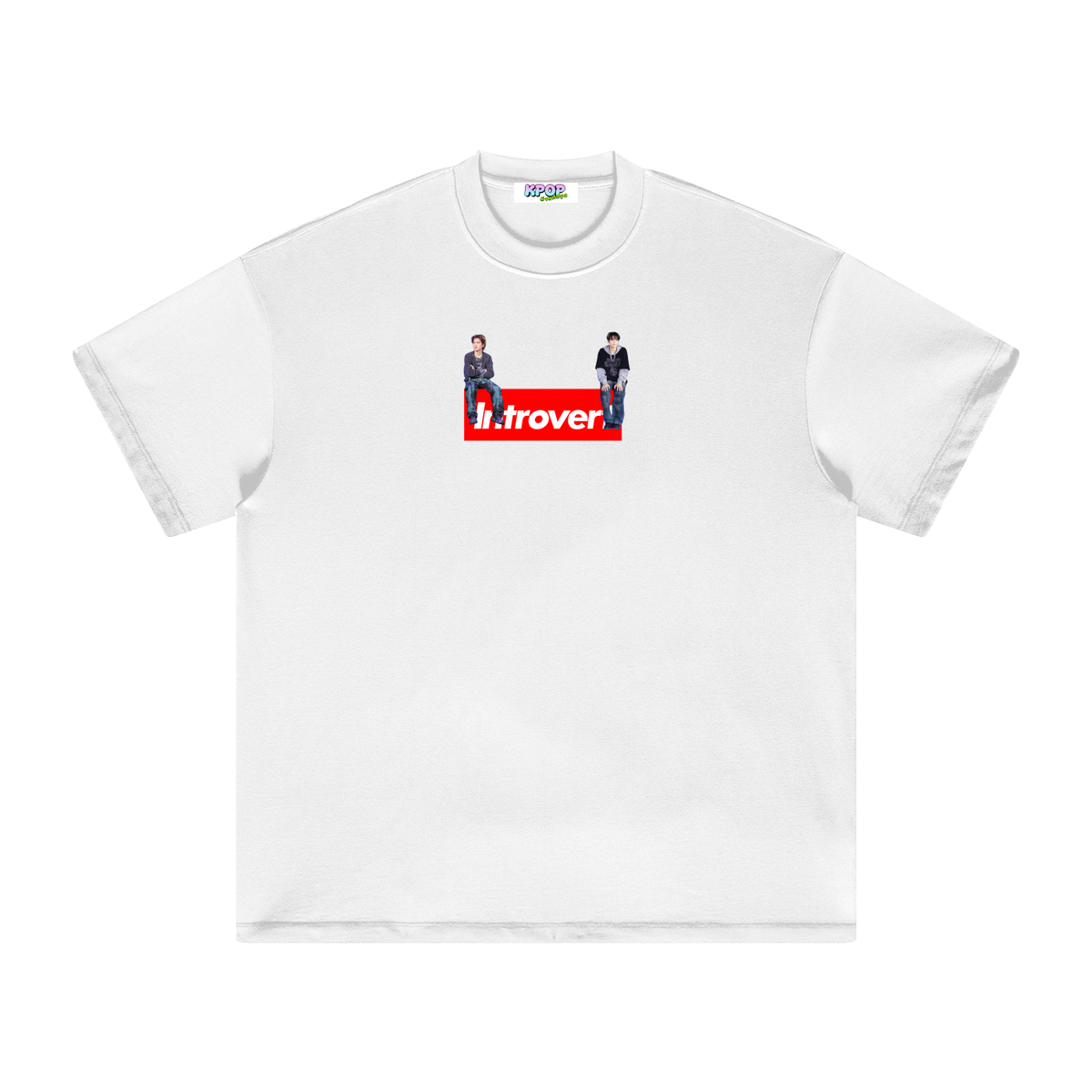 Suga & Jungkook Introvert Oversized Heavyweight Cotton T-Shirt (Unisex)