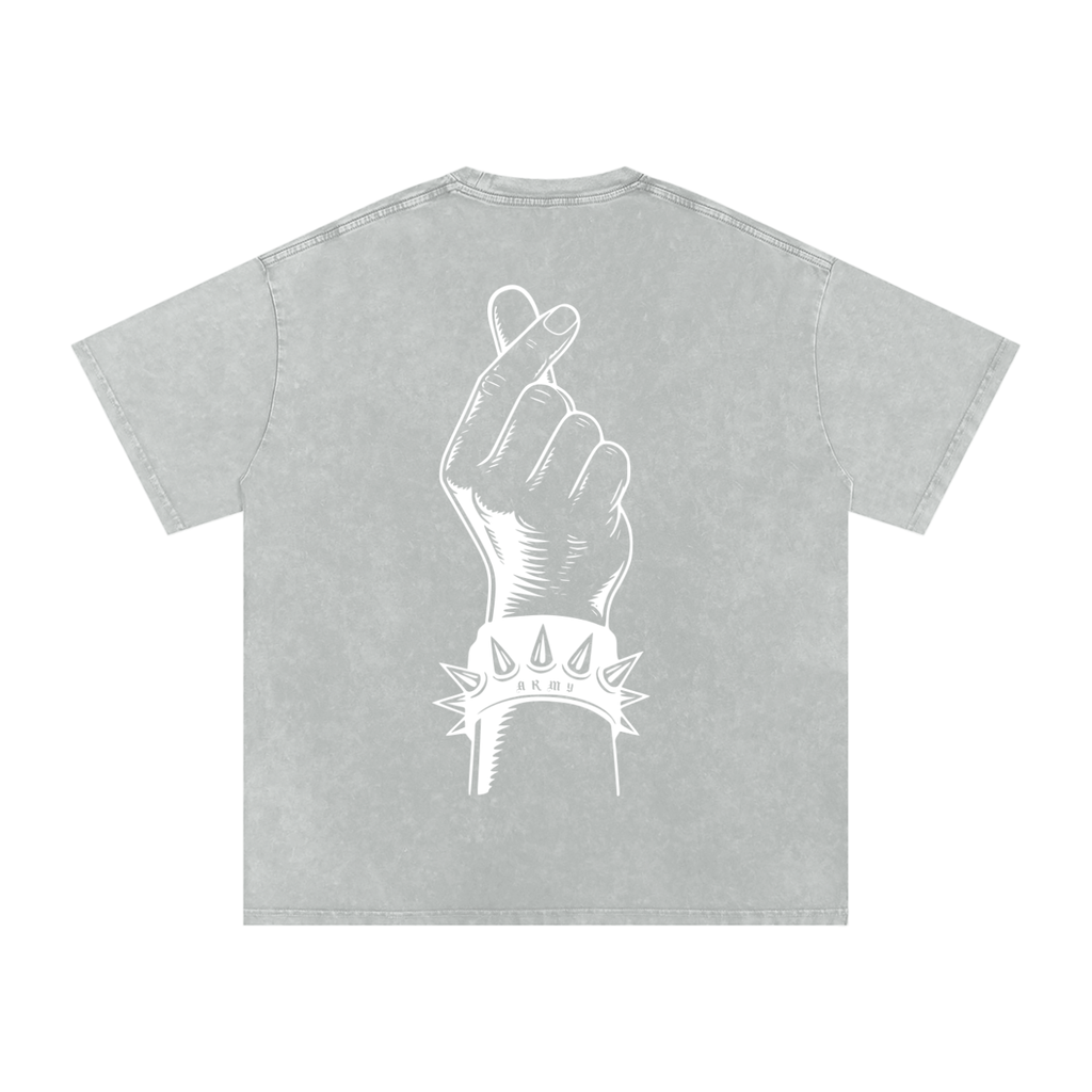 Jimin Snow Washed Oversized Heavyweight Cotton T-Shirt (Unisex)