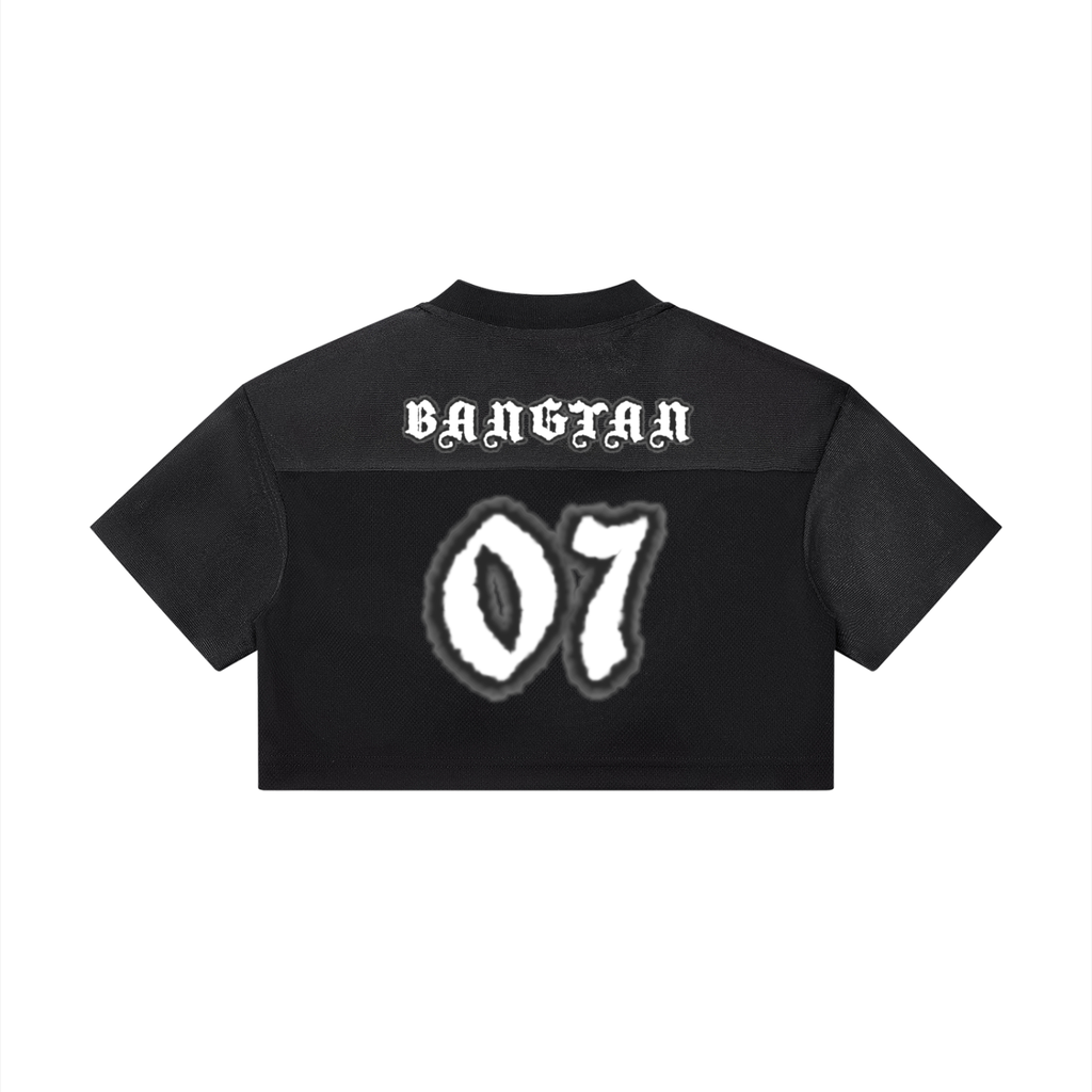 BTS Army Cropped Paneled V-Neck Jersey