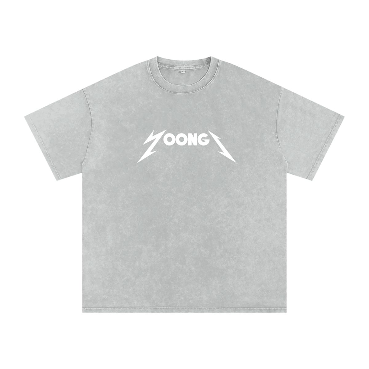 Yoongi Snow Washed Oversized Heavyweight Cotton T-Shirt (Unisex)