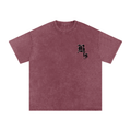 Arirang Snow Washed Oversized Heavyweight Cotton T-Shirt (Unisex)