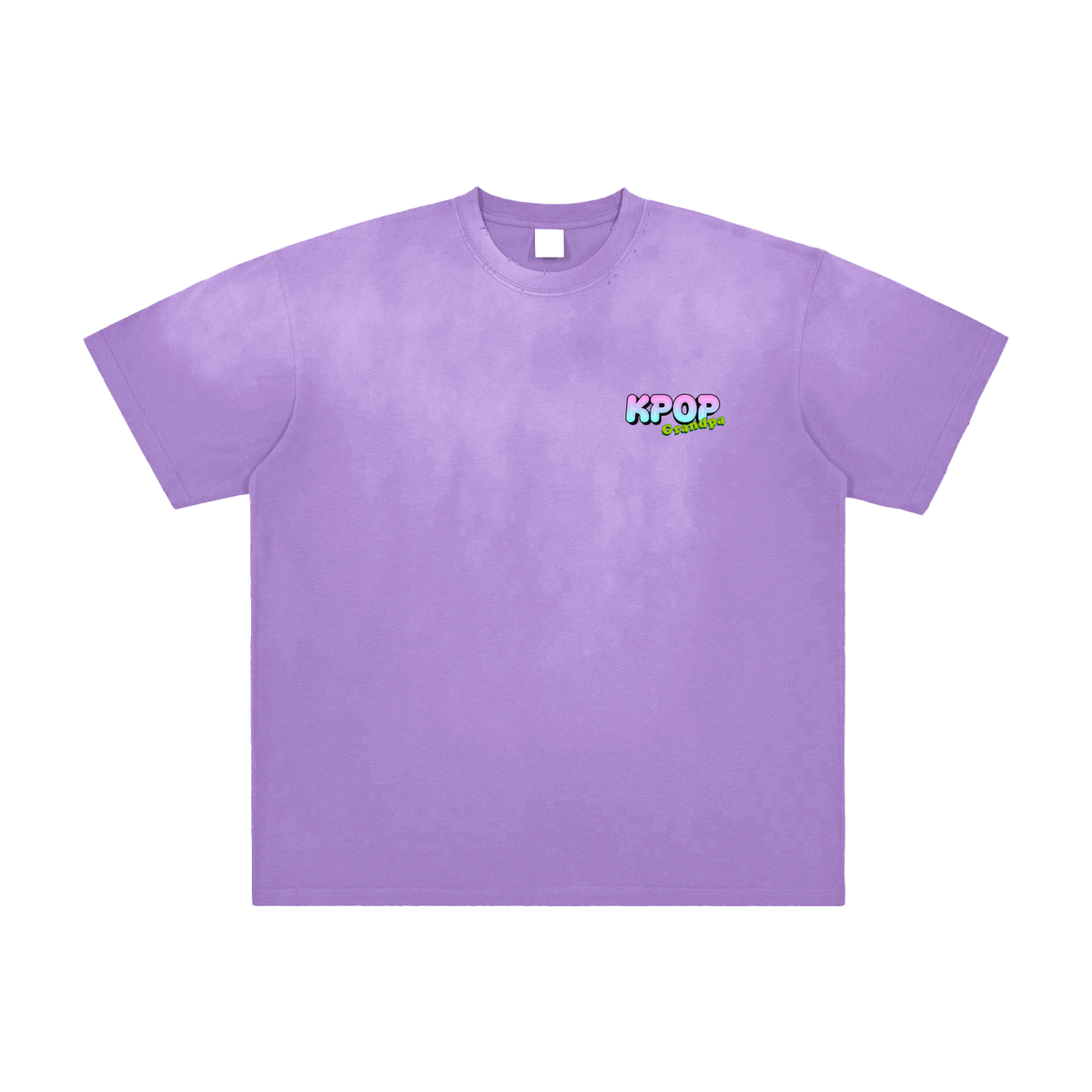 K Pop Grandpa My Bias Vintage Washed Frayed Oversized Heavyweight Cotton T-Shirt (Unisex)