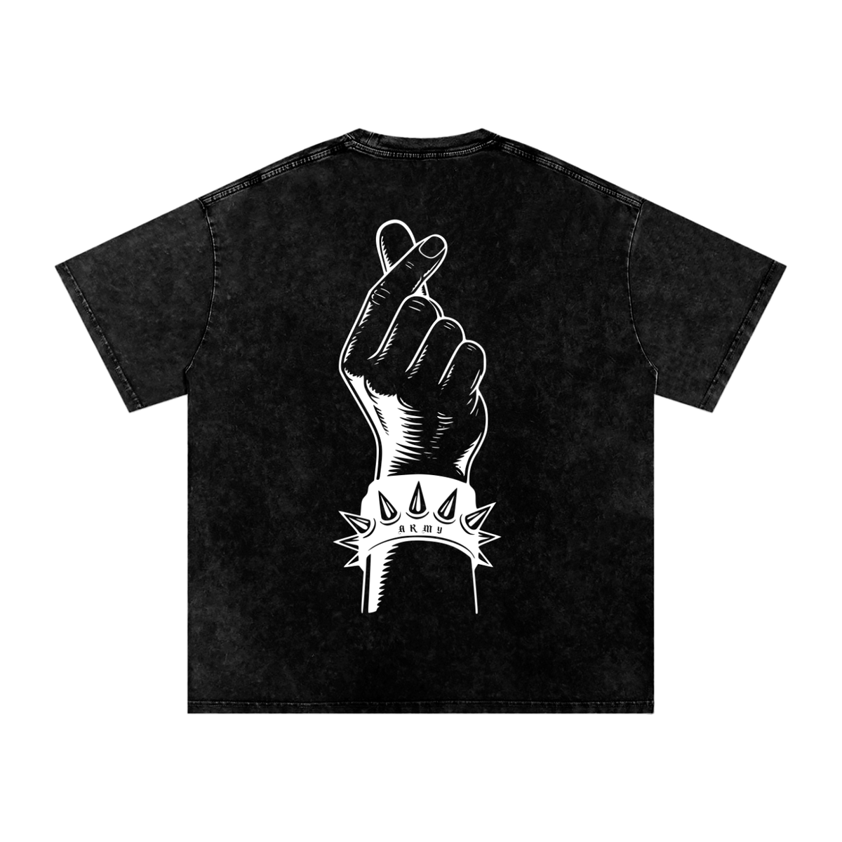 Jungkook Snow Washed Oversized Heavyweight Cotton T-Shirt (Unisex)