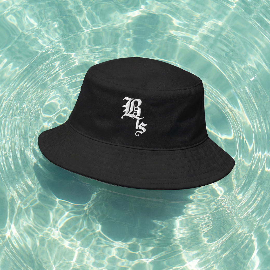 BTS Old English Embroidered Bucket Hat (Unisex)
