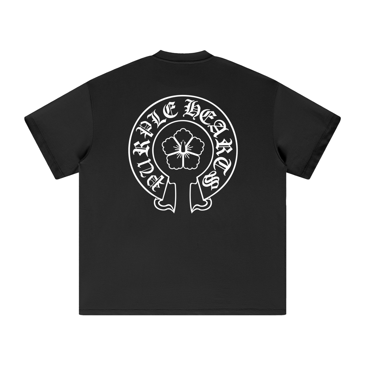 Purple Hearts Oversized Heavyweight Cotton T-Shirt (Unisex)