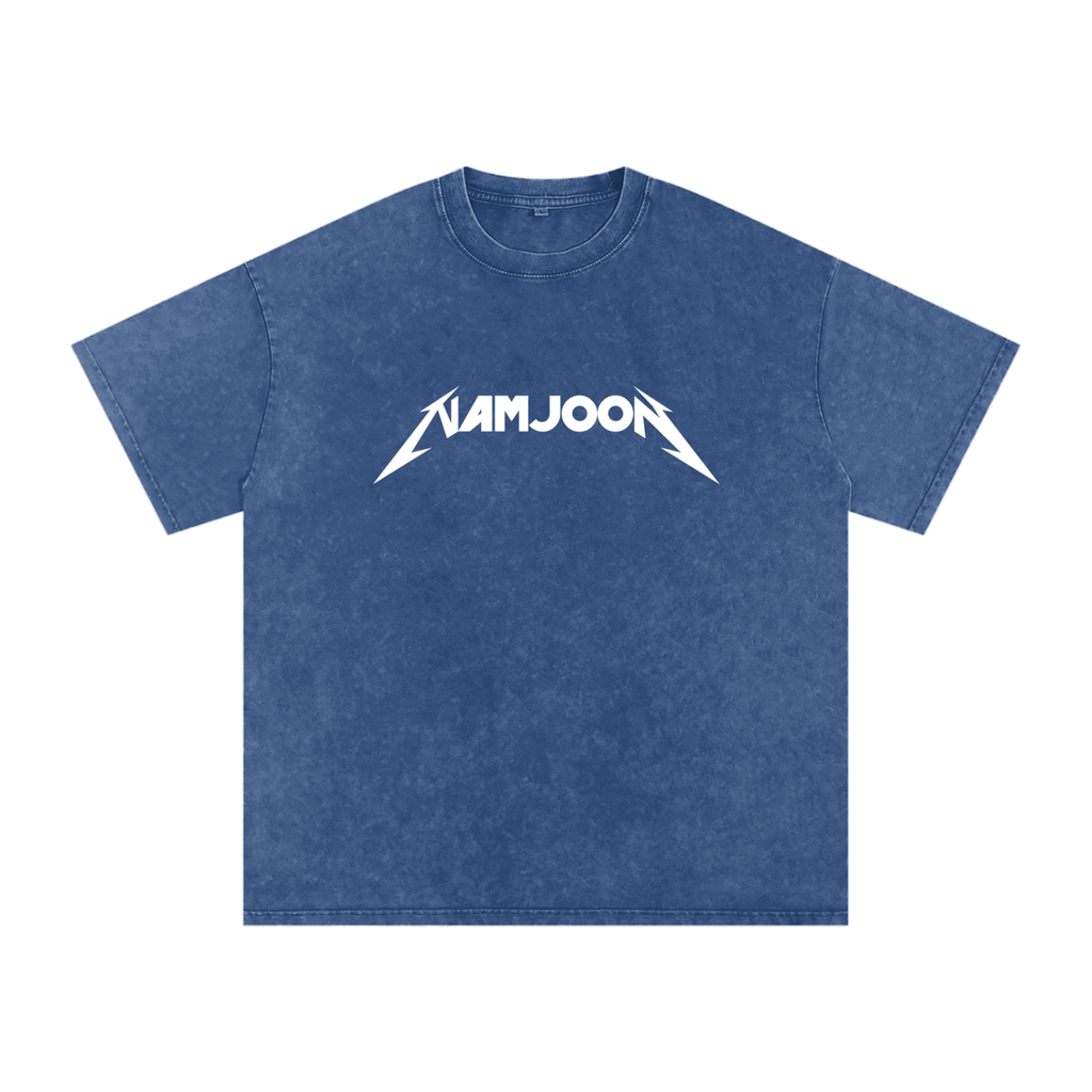 Namjoon Snow Washed Oversized Heavyweight Cotton T-Shirt (Unisex)