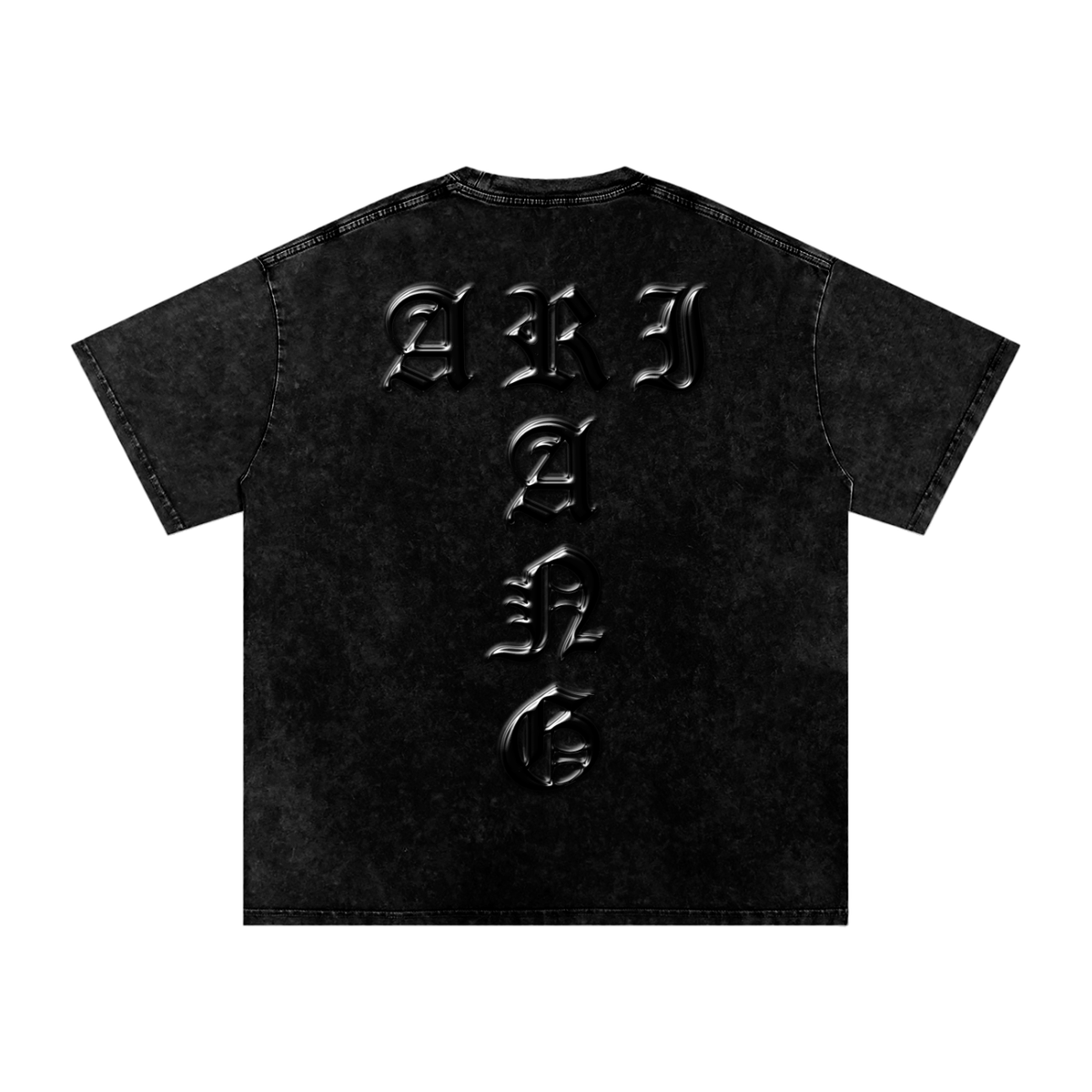Arirang Snow Washed Oversized Heavyweight Cotton T-Shirt (Unisex)