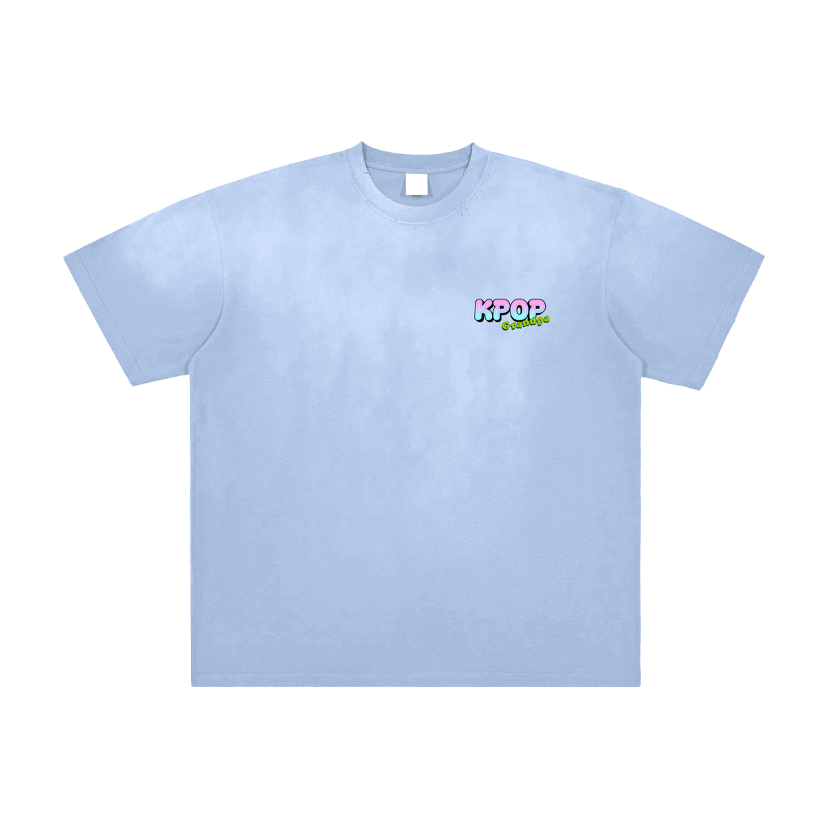 K Pop Grandpa My Bias Vintage Washed Frayed Oversized Heavyweight Cotton T-Shirt (Unisex)