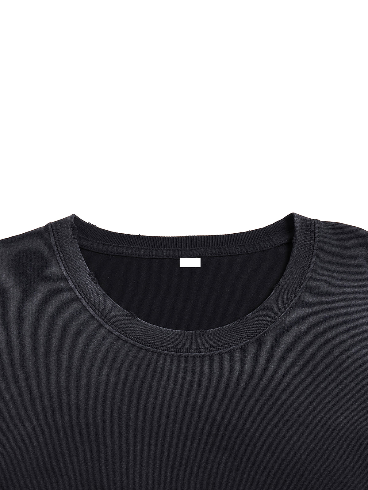 "NORMAL" Vintage Washed Hand-Frayed Oversized Heavyweight Cotton T-Shirt (Unisex)