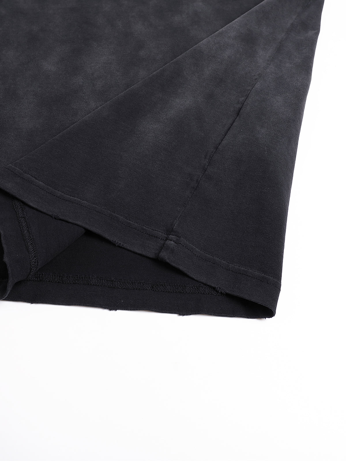 "NORMAL" Vintage Washed Hand-Frayed Oversized Heavyweight Cotton T-Shirt (Unisex)